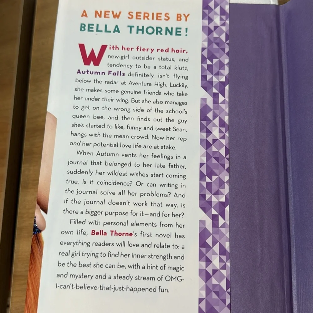 Autumn Falls series by Bella Thorne (Hardcover)